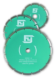 Диск диам. 125 мм, FY сегментный "Зелёный" с отверстиями под фланец, пос. 22.2